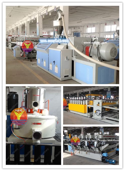 Green PVC Kitchen and Bathroom Cabinet Board Production Line